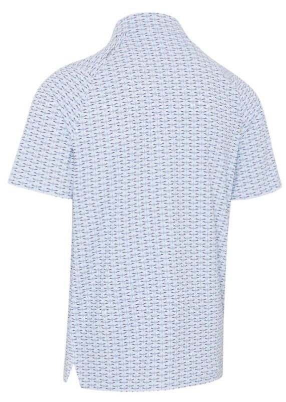 Callaway Albatross Geo Print polo da uomo, bright white