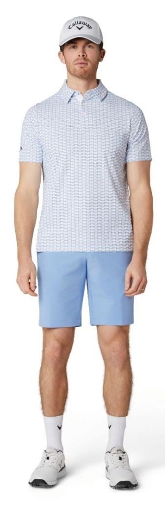 Callaway Albatross Geo Print polo da uomo, bright white