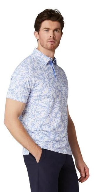 Callaway Chev Botanical polo da uomo, vista blue