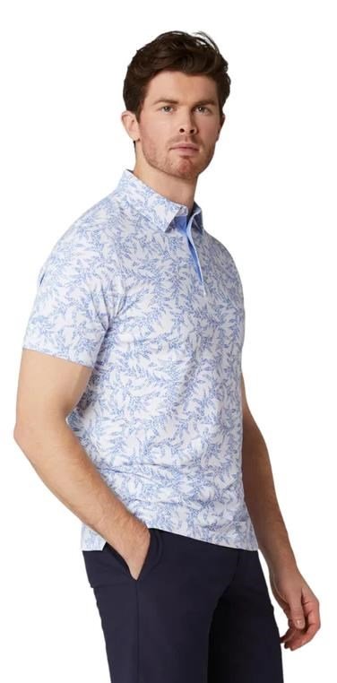 Callaway Chev Botanical polo da uomo, vista blue