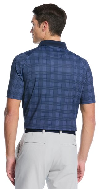 Callaway ChevPlaid Print polo da uomo, navy