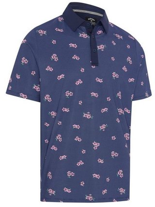 Callaway Azalea Gingham polo da uomo, peacoat