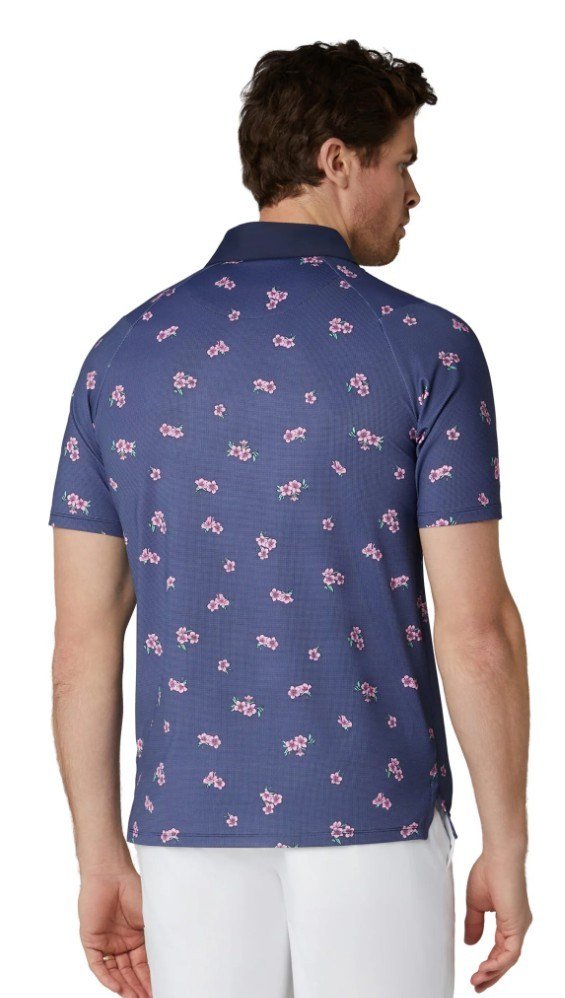Callaway Azalea Gingham polo da uomo, peacoat