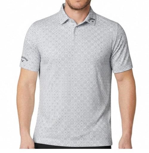 Callaway Foulard Printed polo da uomo, bright white