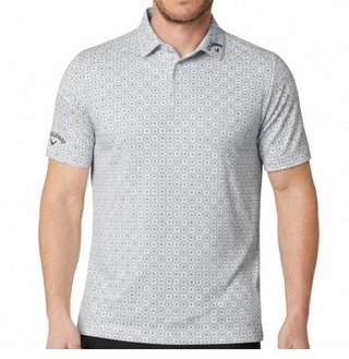 Callaway Foulard Printed polo da uomo, bright white