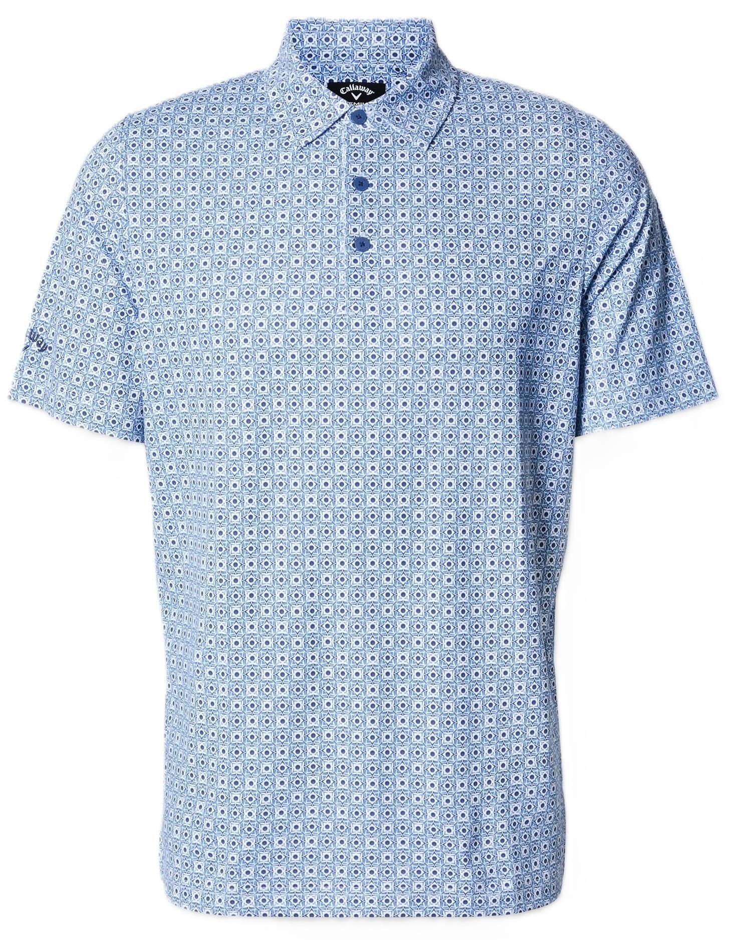 Callaway Foulard Printed polo uomo, peacoat