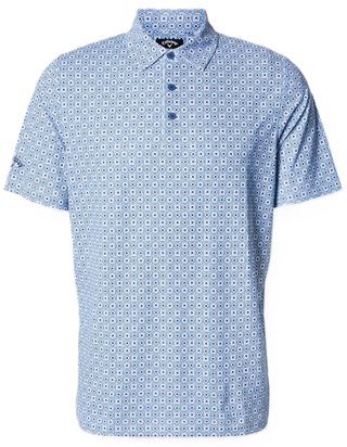 Callaway Foulard Printed polo uomo, peacoat