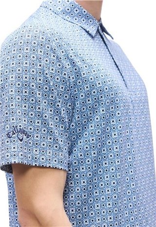 Callaway Foulard Printed polo uomo, peacoat
