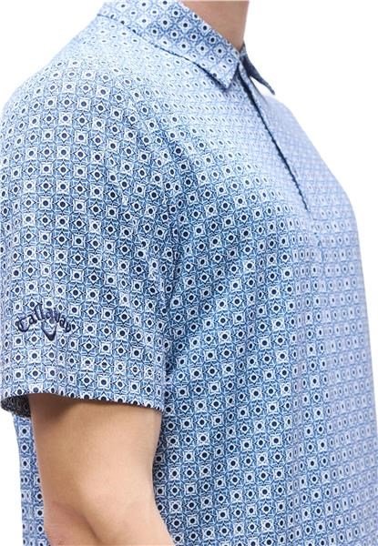Callaway Foulard Printed polo uomo, peacoat