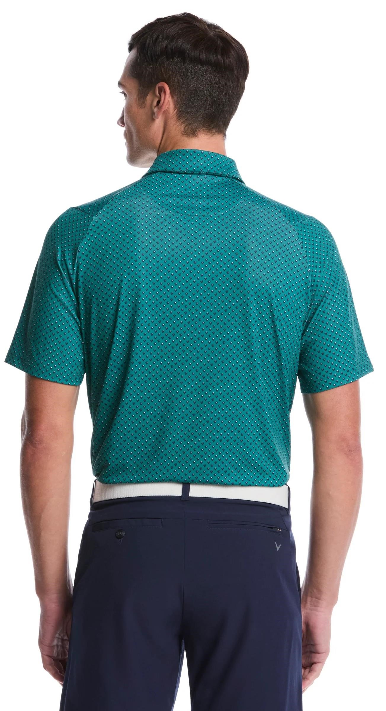 Callaway Trademark Printed polo da uomo, galapagos green