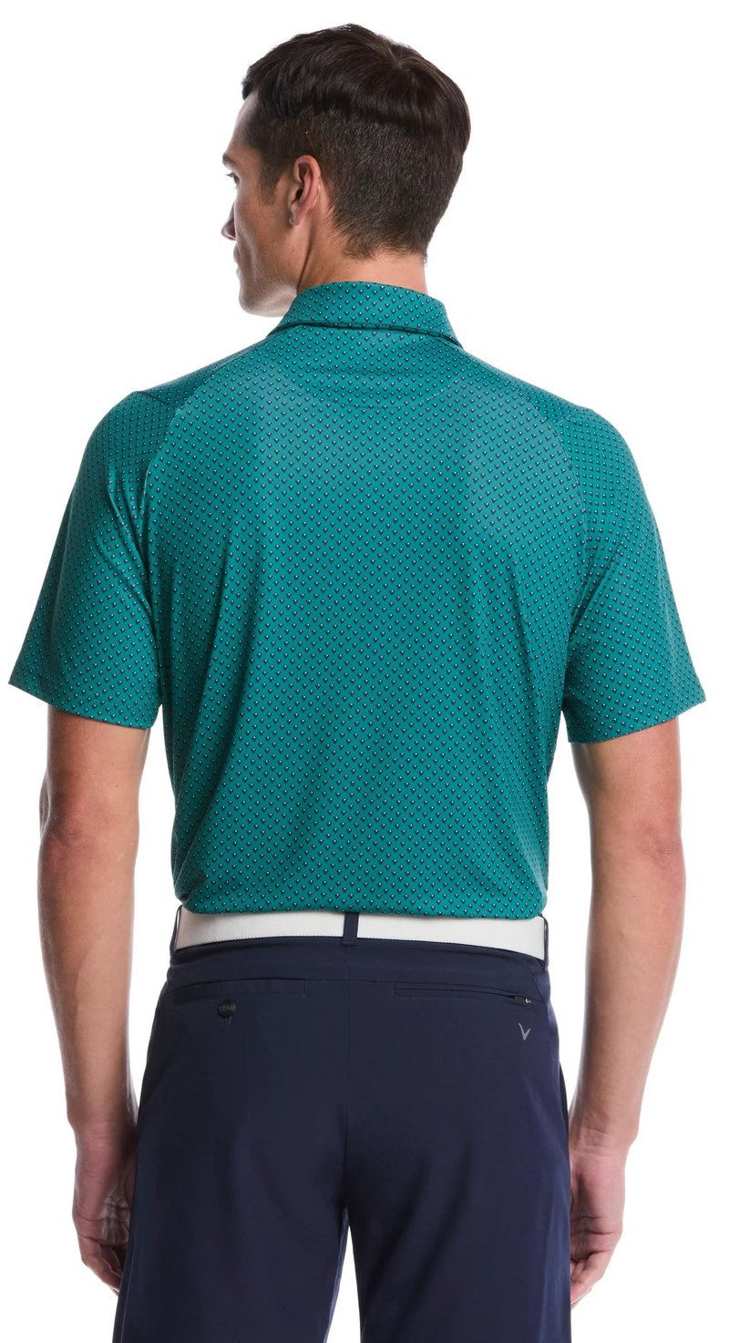 Callaway Trademark Printed polo da uomo, galapagos green