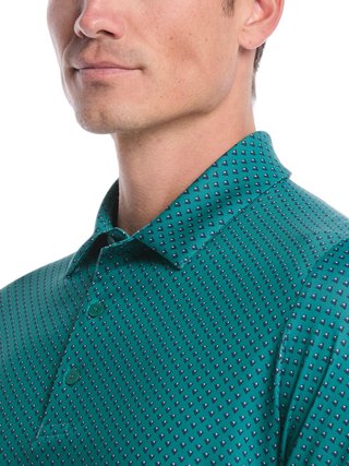 Callaway Trademark Printed polo da uomo, galapagos green