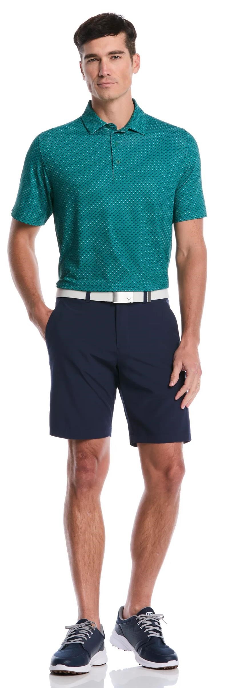 Callaway Trademark Printed polo da uomo, galapagos green