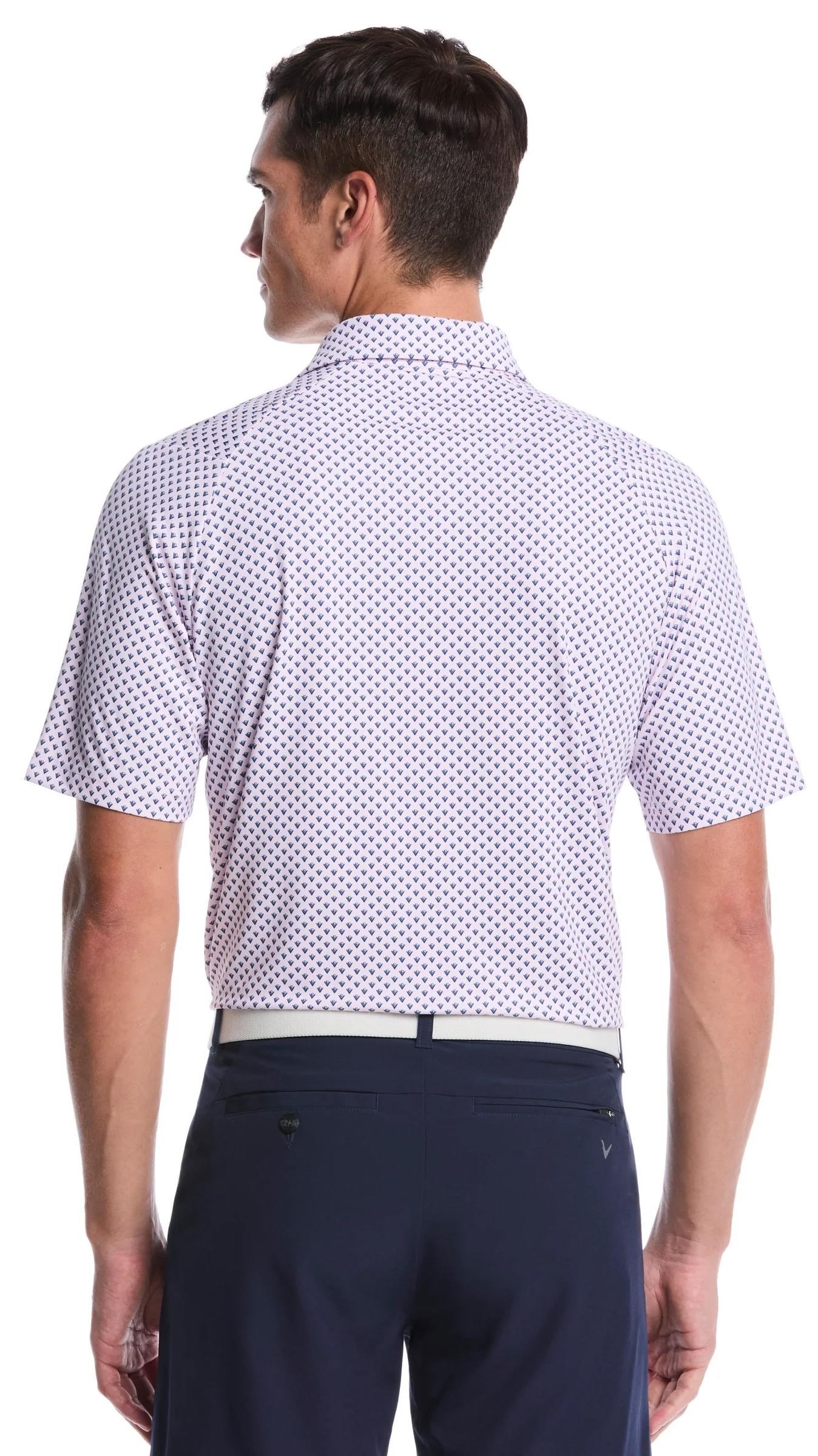 Callaway Trademark Printed polo uomo, pink tulle