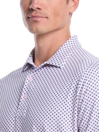 Callaway Trademark Printed polo uomo, pink tulle