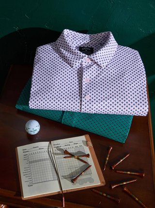 Callaway Trademark Printed polo uomo, pink tulle