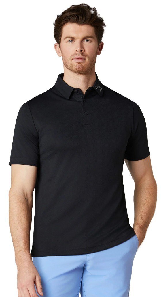 Callaway Odyssey Ventilated Jacquard polo da uomo, caviar