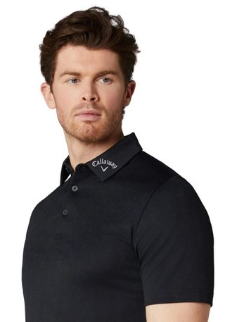 Callaway Odyssey Ventilated Jacquard polo da uomo, caviar