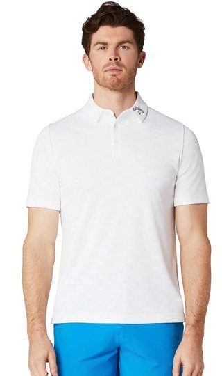 Callaway Odyssey Ventilated Jacquard polo da uomo, bright white