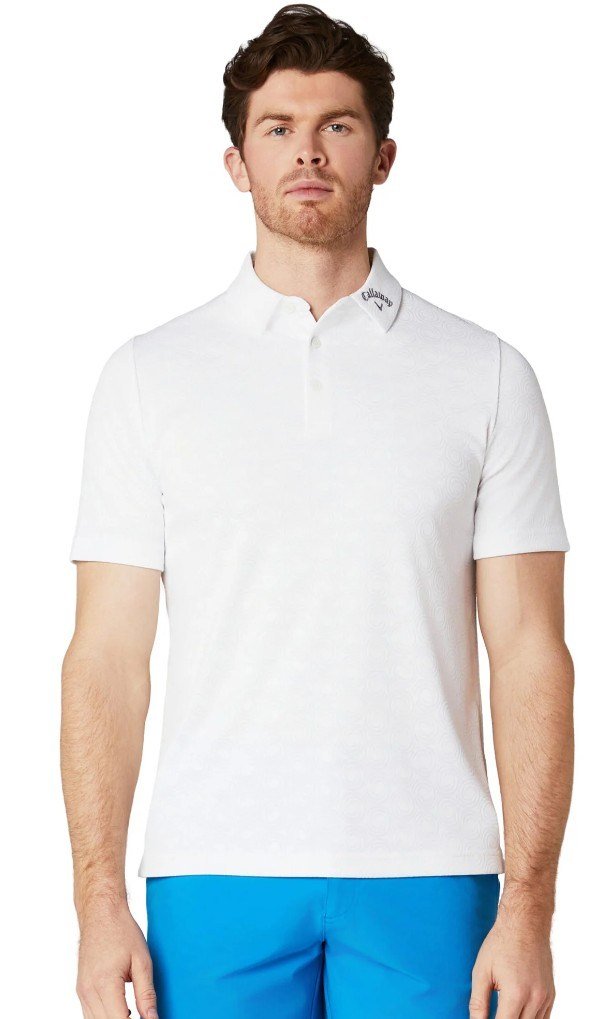 Callaway Odyssey Ventilated Jacquard polo da uomo, bright white