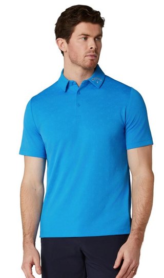 Callaway Odyssey Ventilated Jacquard polo da uomo, brilliant blue