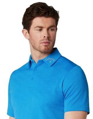 Callaway Odyssey Ventilated Jacquard polo da uomo, brilliant blue