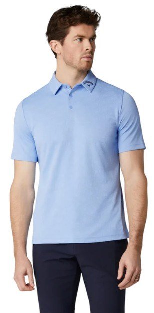 Callaway Odyssey Ventilated Jacquard polo da uomo, vista blue