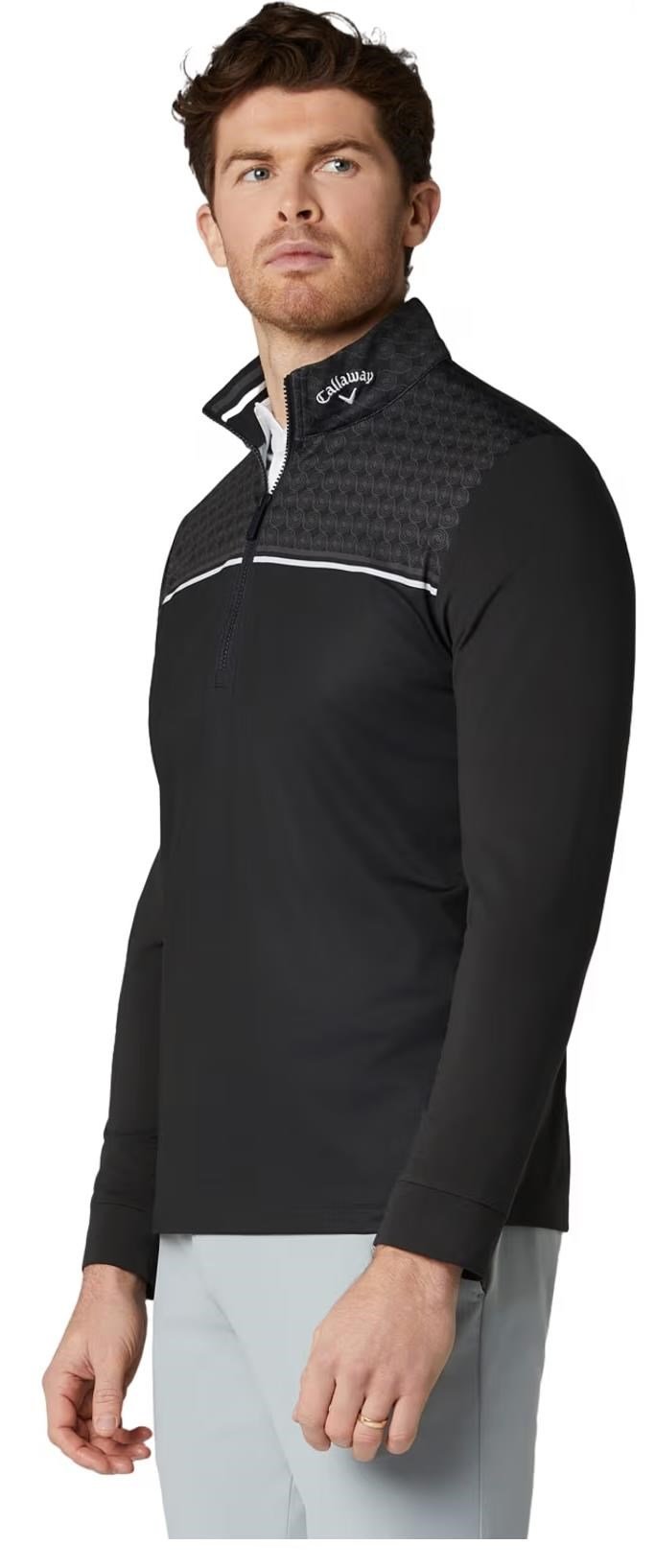 Callaway Odyssey Printed Block felpa da uomo, caviar