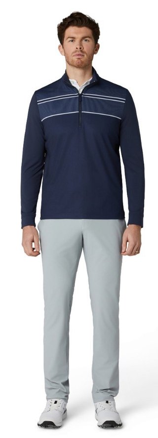 Callaway Blocked Printed Chev Textured maglia da uomo, peacoat