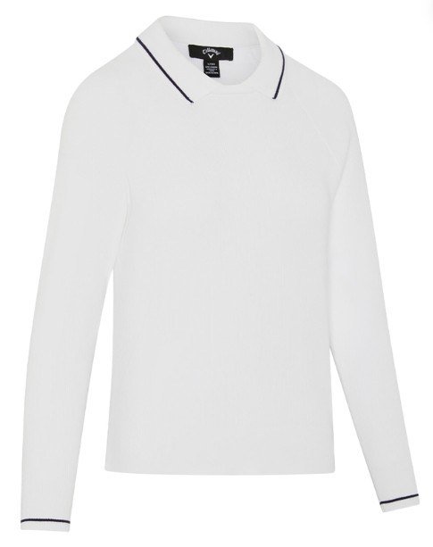 Callaway Collared da donna maglione, brilliant white