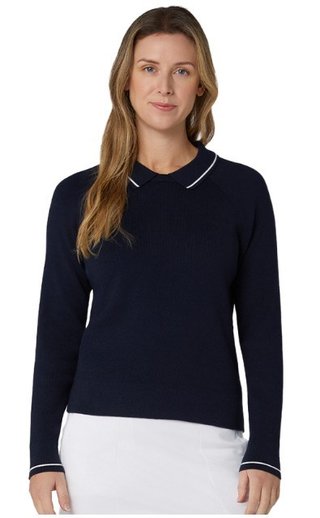 Callaway Collared donna maglione, peacoat