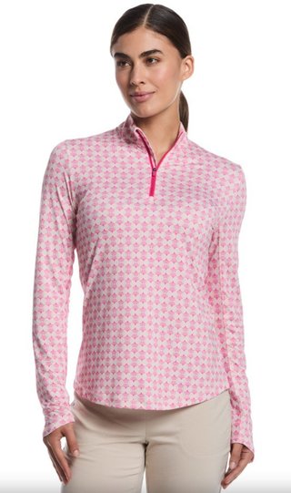 Callaway Deco Geo Printed felpa donna, fuchsia purple