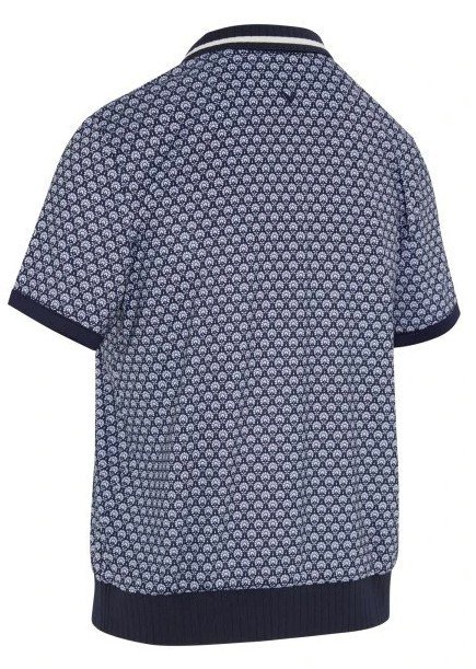 Callaway Scarf Geo Printed polo da donna, peacoat