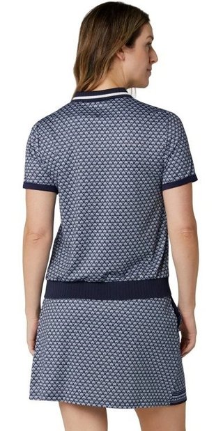 Callaway Scarf Geo Printed polo da donna, peacoat
