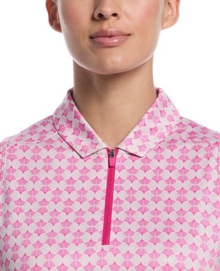 Callaway Deco Geo Print polo da donna, fuchsia purple