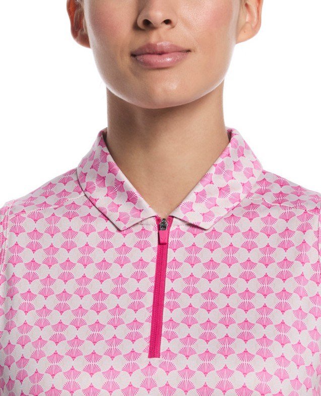 Callaway Deco Geo Print polo da donna, fuchsia purple