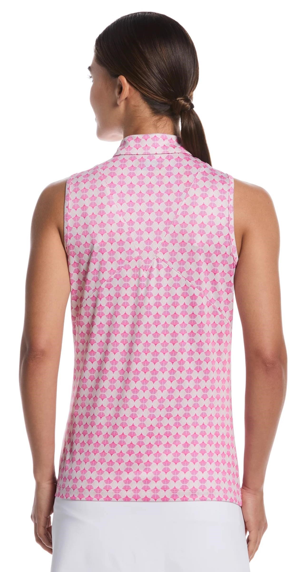 Callaway Deco Geo Print Sleeveless polo donna, fuchsia purple