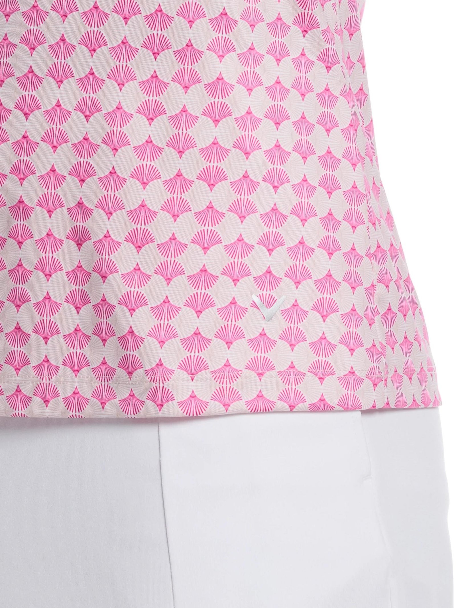 Callaway Deco Geo Print Sleeveless polo donna, fuchsia purple