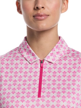 Callaway Deco Geo Print Sleeveless polo donna, fuchsia purple