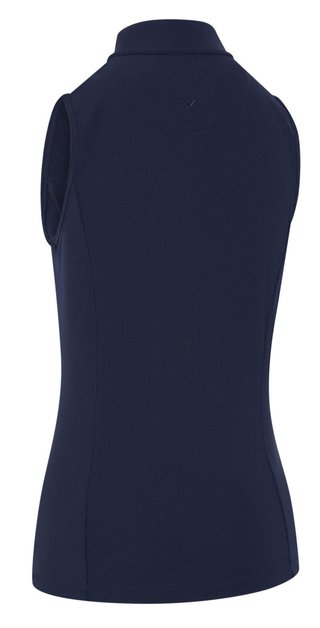 Callaway Rib Play Sleeveless polo da donna, peacoat