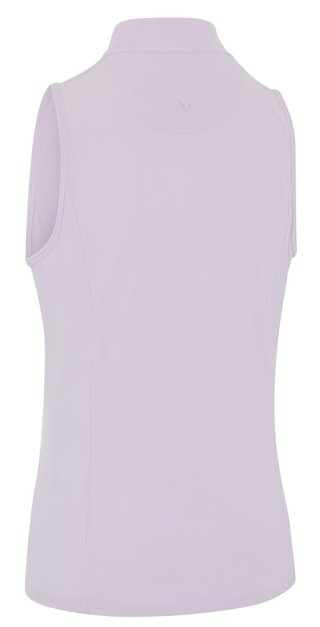 Callaway Rib Play Sleeveless polo da donna, lilla pastello