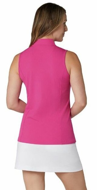 Callaway Rib Play Sleeveless polo da donna, fuchsia purple