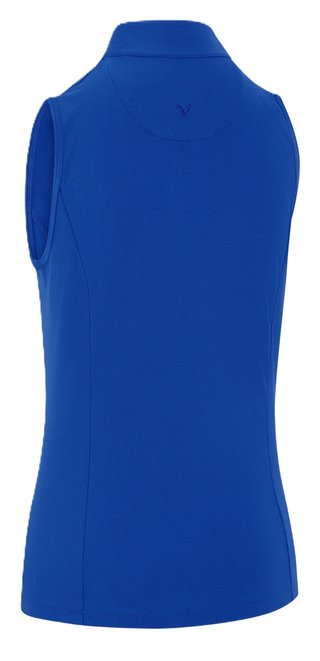 Callaway Rib Play Sleeveless polo da donna, blue tattoo