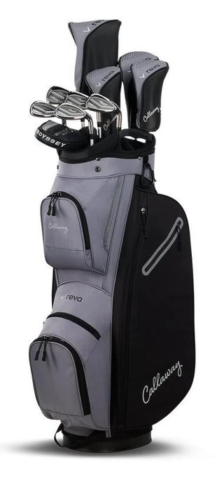 Callaway Reva 11PC Black set da golf donna, grafite, mancina + borsa carrello