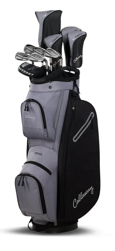 Callaway Reva 11PC Black set da golf donna, grafite, mancina + borsa carrello