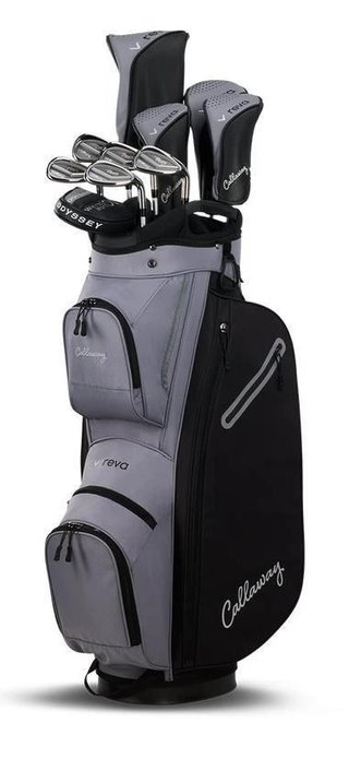 Callaway Reva 11PC Black set da golf donna, grafite, mano destra + borsa carrello
