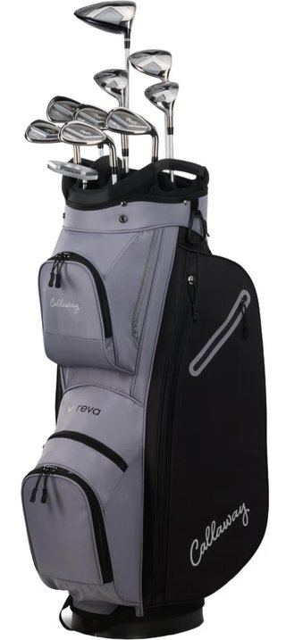 Callaway Reva 11PC Black set da golf donna, grafite, mano destra + borsa carrello