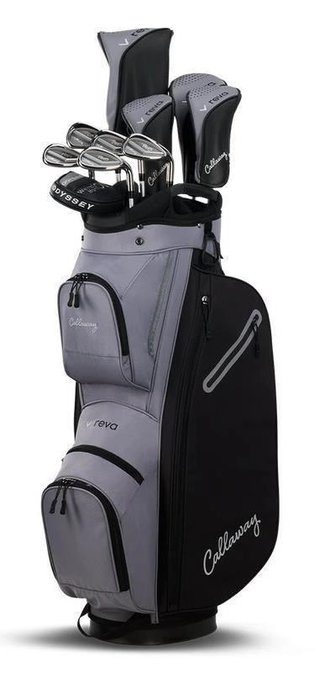 Callaway REVA 11PC Black set golf da donna 2026 (grafite), mano sinistra, lungo +1" + borsa carrello