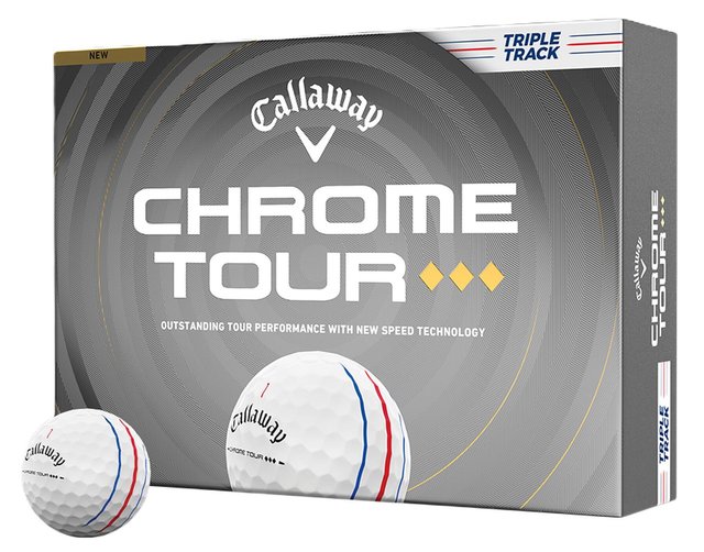 Scatola di palline da golf da dodici pezzi con linee di allineamento