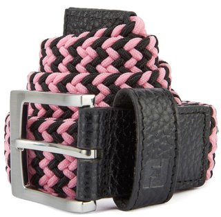 FootJoy Braided cintura unisex, nero/rosa pop